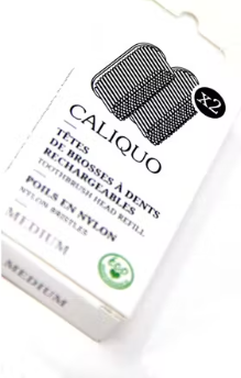 Pack de 2 recharges pour brosse à dent (souple) - Caliquo